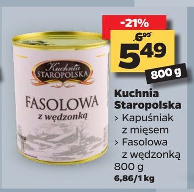 Zupa fasolowa z w臋dzonk膮 Kuchnia staropolska promocja