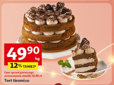 Tort tiramisu Auchan promocja w Auchan