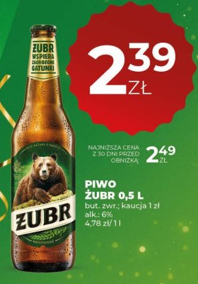 Piwo Żubr 0,5 L promocja w Duży Ben