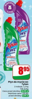 Płyn do mycia wc Tytan promocja w Dino