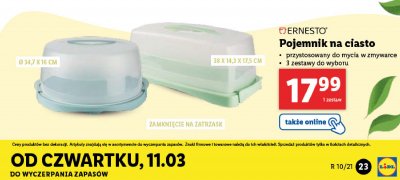 Pojemnik na ciasto 38 x 14.3 x 17.5 cm Ernesto promocja