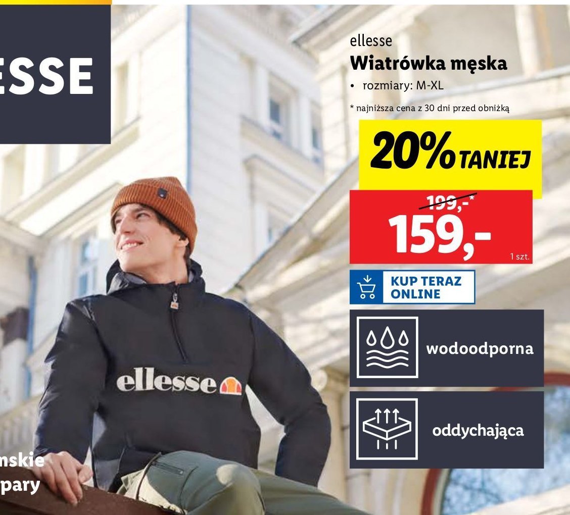 Wiatrówka m-xl ELLESSE promocja