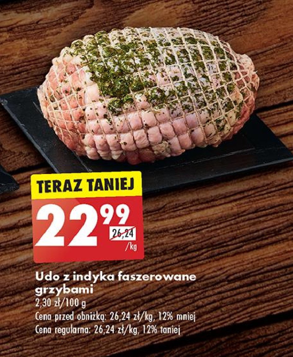 Udo z indyka faszerowane grzybami promocja