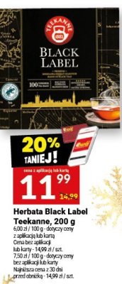 Herbata Black Label Teekanne promocja w Twój Market