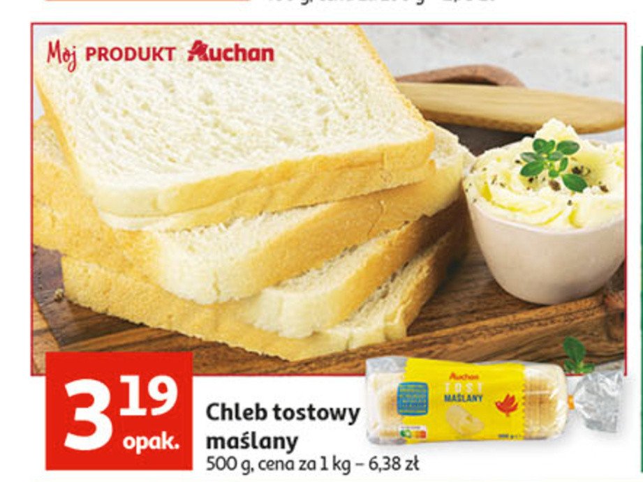 Chleb maślany Auchan promocja