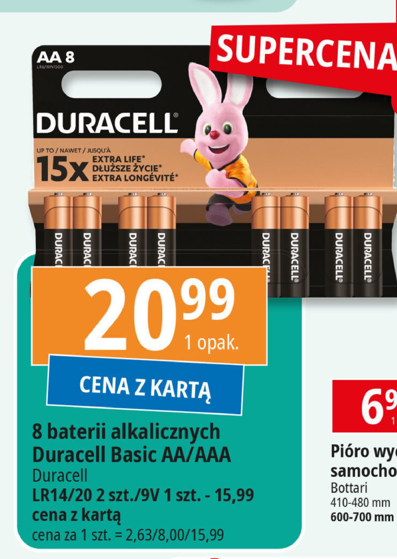 Baterie lr 20 Duracell promocja