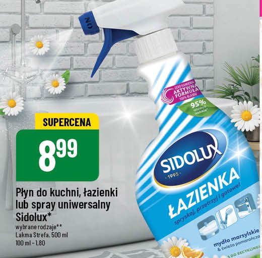 Spray uniwersalny mydło marsylskie Sidolux promocja w POLOmarket