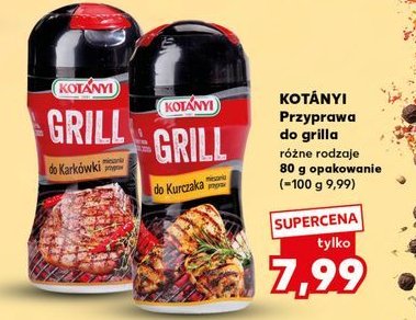 Przyprawa grill do kurczaka Kotanyi promocja