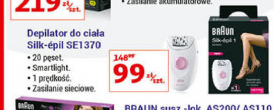 Depilator se1370 Braun silk-epil 1 promocja