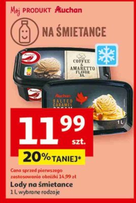Lody coffee & amaretto Auchan promocja