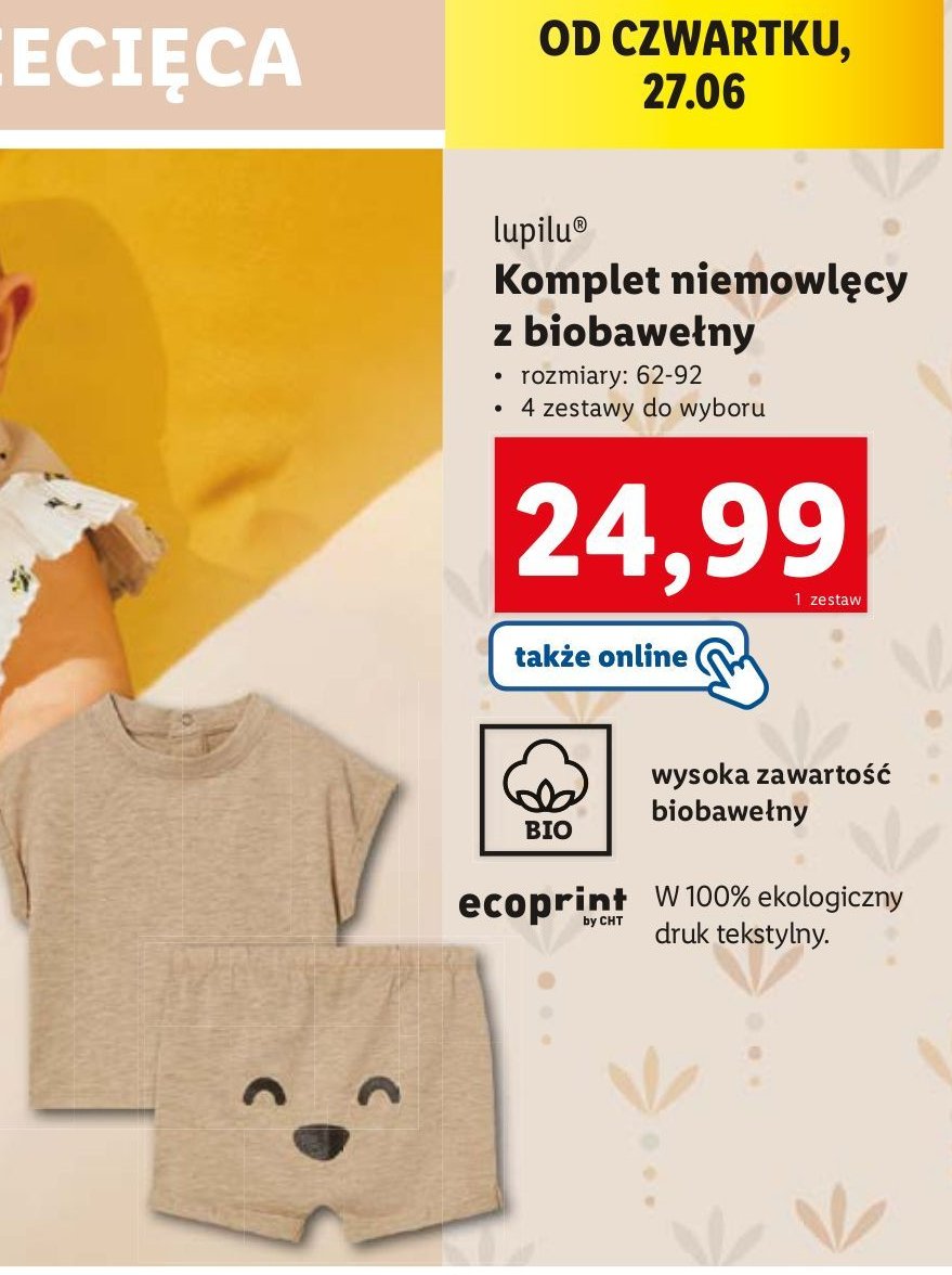 Komplet niemowlęcy rozm. 62-92 Lupilu promocja