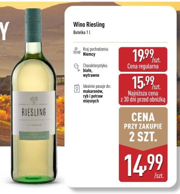 Wino RIESLING promocja w Aldi