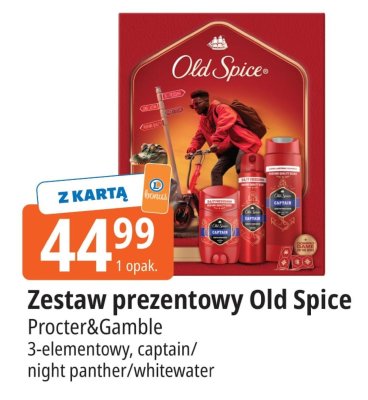 Zestaw prezentowy Old Spice captain/night panther/whitewater promocja w Leclerc
