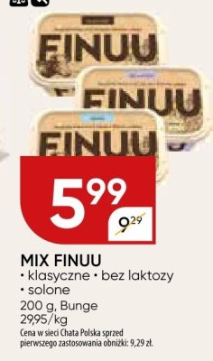 Mix finuu Bunge klasyczne bez laktozy solone promocja w Chata Polska