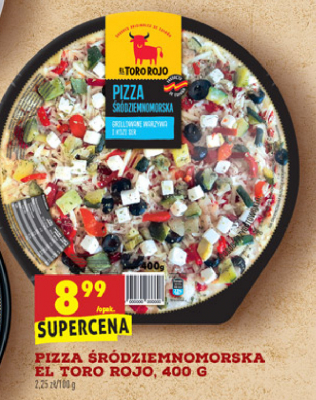 Pizza śródziemnomorska El toro rojo promocja