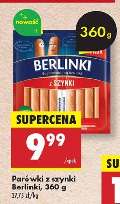 Parówki z szynki Morliny berlinki promocja