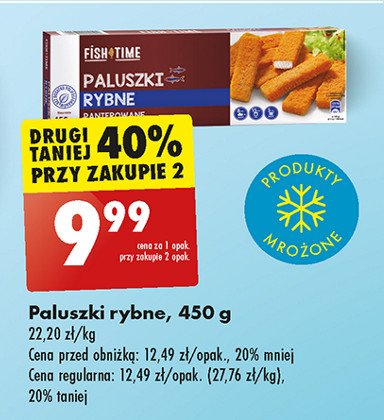 Paluszki rybne panierowane Fish time promocja