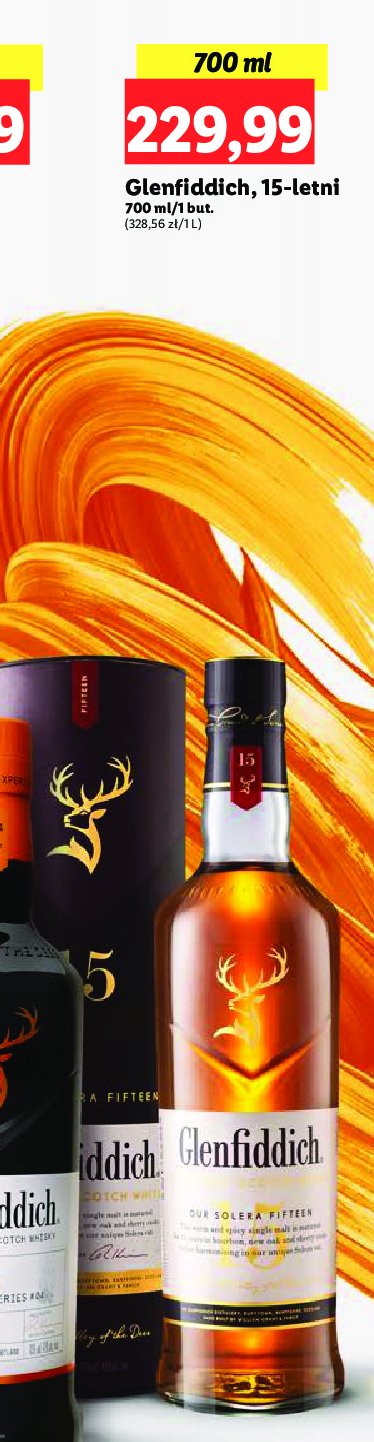 Whisky Glenfiddich 15 yo promocja w Lidl