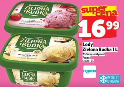 Lody Zielona Budka 1 L promocja w TOPAZ