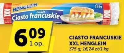 Ciasto francuskie XXL Henglein promocja w Euro Sklep