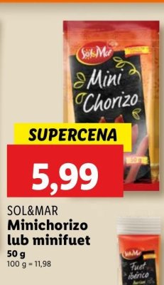 Minichorizo Sol&mar promocja