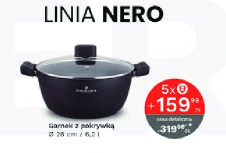 Garnek z pokrywką nero 28 cm Zwieger promocja