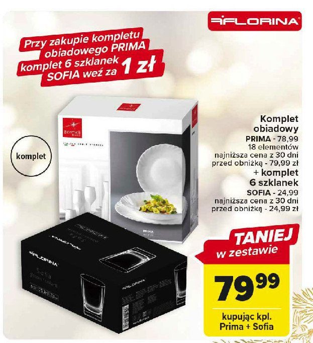 Szklanki sofia 250 ml Florina (florentyna) promocja