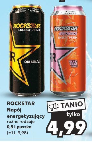 Napój energetyczny refresh Rockstar energy drink promocja