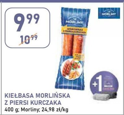 Kiełbasa Morlińska z piersi kurczaka Morliny promocja w Stokrotka