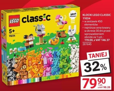 Klocki Lego Classic 11034 promocja w Selgros