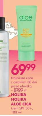 Krem SPF 50+ HOLIKA HOLIKA ALOE GLICA promocja w Super-Pharm