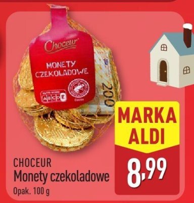 Monety czekoladowe  promocja w Aldi