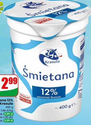 Śmietana 12%  promocja w Dino