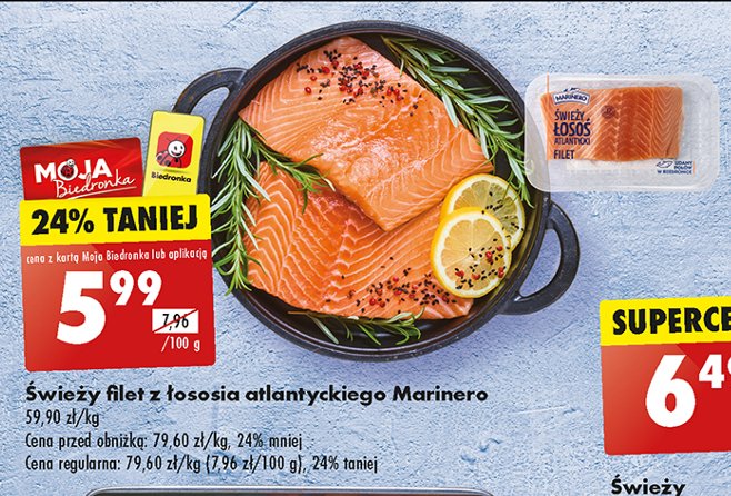 Filet z łososia atlantyckiego Marinero promocja