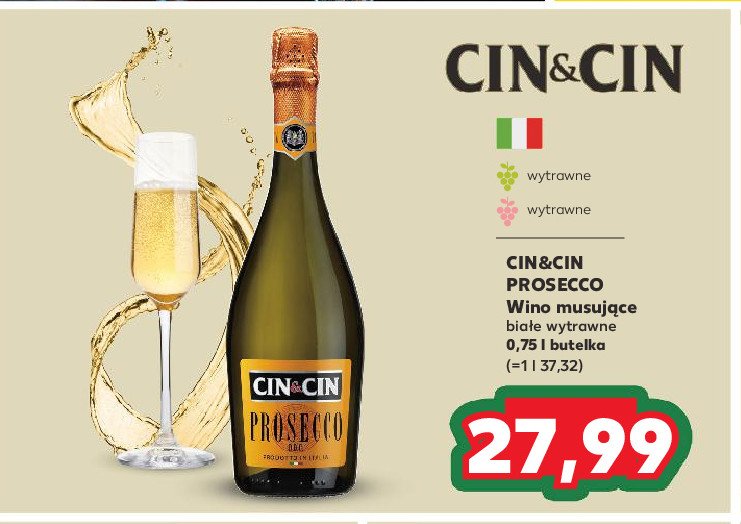 Wino Cin&cin prosecco promocja