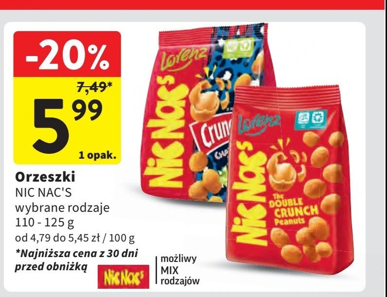 Orzeszki crunchips chakalaka Lorenz nic nac's promocja