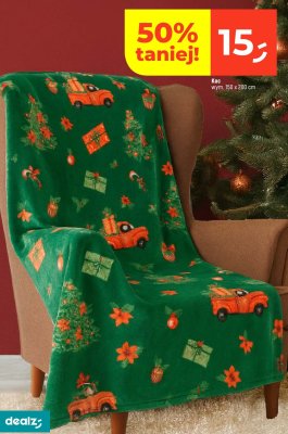 Koc 150 x 200 cm promocja w Dealz