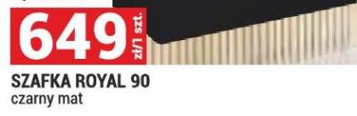 Szafka BRUNO SZAFKA ROYAL 90 czarny mat promocja w Merkury Market