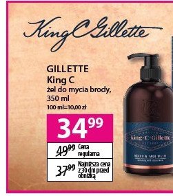 Żel do mycia brody KING C. GILLETTE promocja