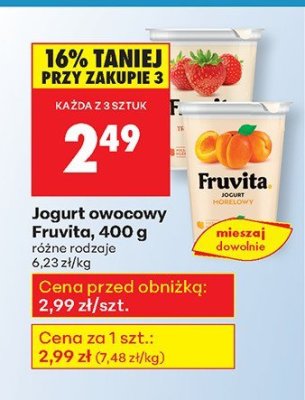 Jogurt owocowy Wiod膮ca marka delisse promocja w Biedronka