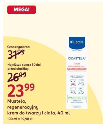 Krem do twarzy i ciała regeneracyjny, 40 ml promocja w Rossmann
