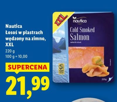 Łosoś Nautica wędzony na zimno, XXL promocja w Lidl