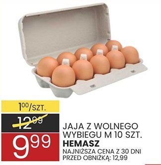 Jaja z wolnego wybiegu l/10 szt promocja w Wafelek