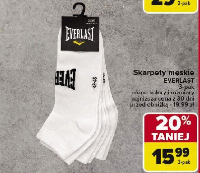 Skarpety męskie Everlast promocja w Carrefour