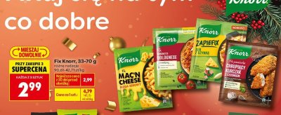 Fix Knorr różne rodzaje promocja w Biedronka