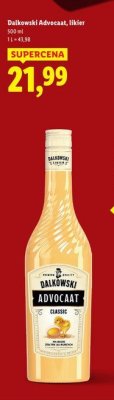 Likier Dałkowski Advocaat promocja w Lidl