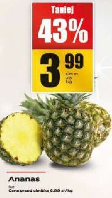 Ananas promocja w Supeco
