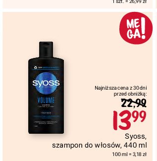 Szampon do włosów Syoss volume promocja