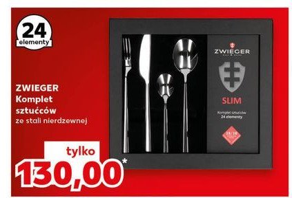 Komplet sztućców slim Zwieger promocja w Kaufland