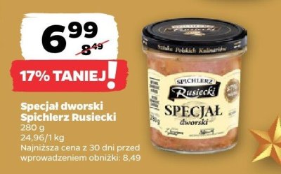 Specjał dworski Spichlerz Rusiecki promocja w Netto